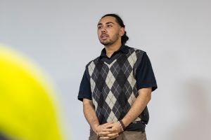 dae Student speaking in classroom